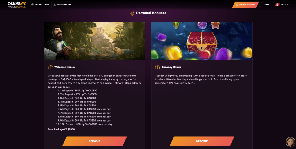 Casino Bonuses