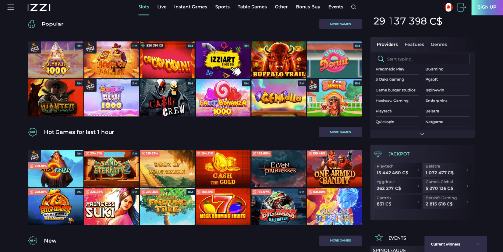 Izzi Casino Slots
