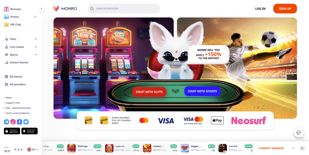 Monro Casino Canada