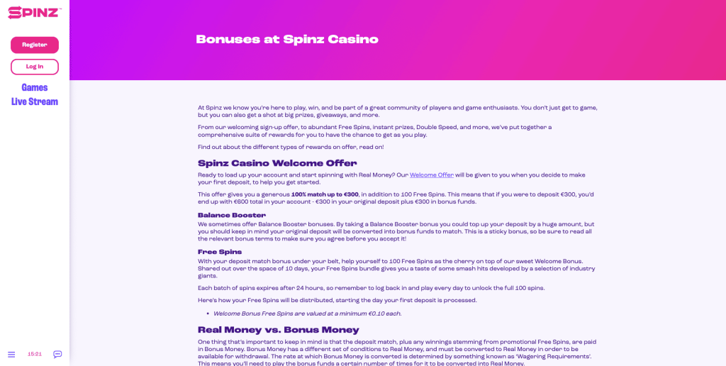 Casino Bonuses