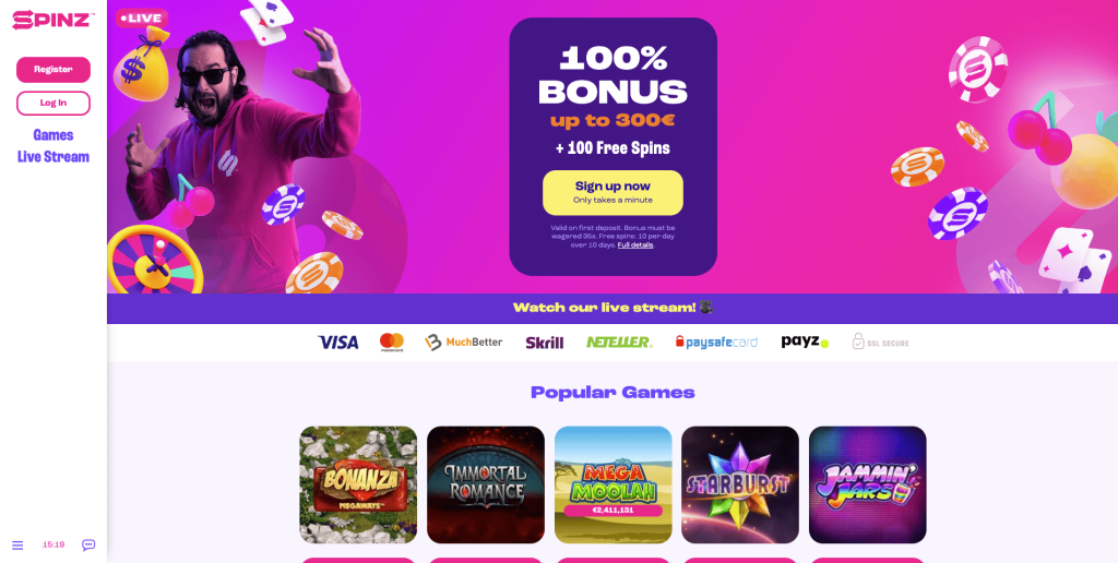 Spinz Casino Canada