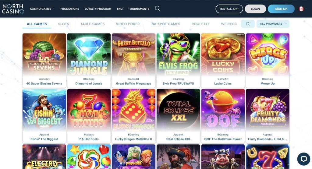 northcasino games
