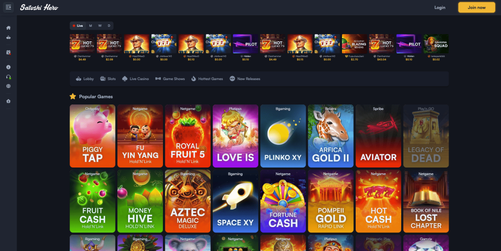Satoshi Hero Slots