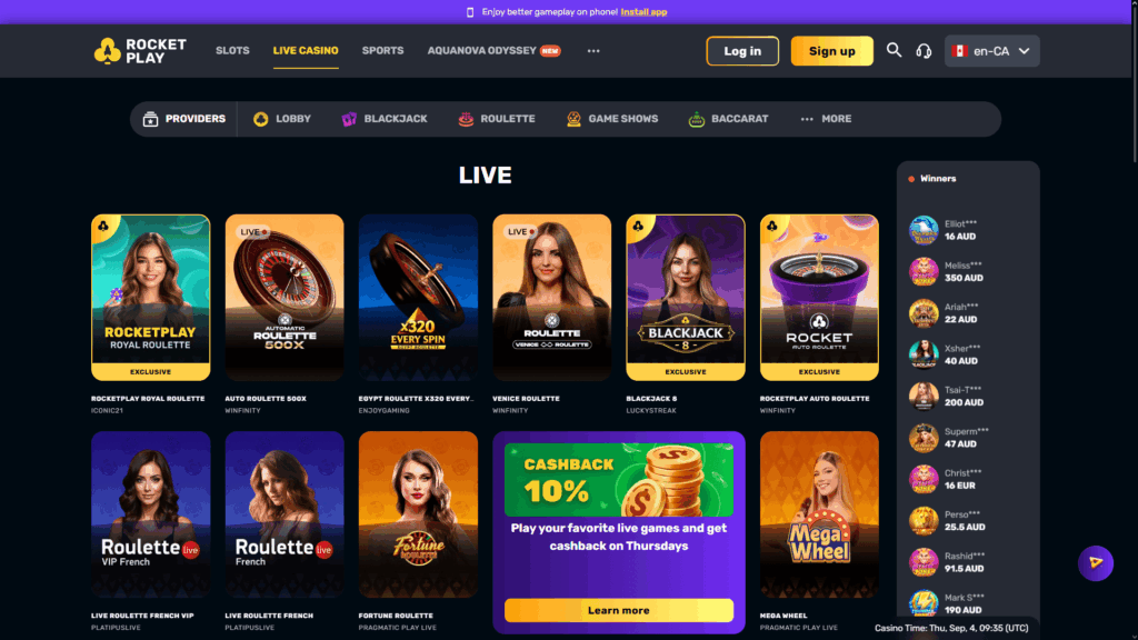 Live games