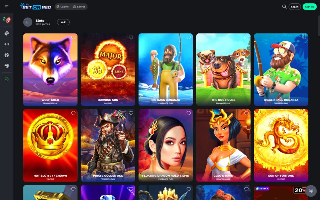 BetOnRed casino slots