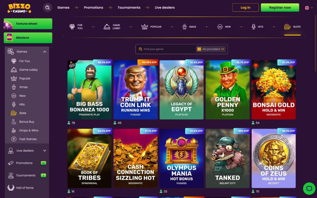 Bizzo casino slots