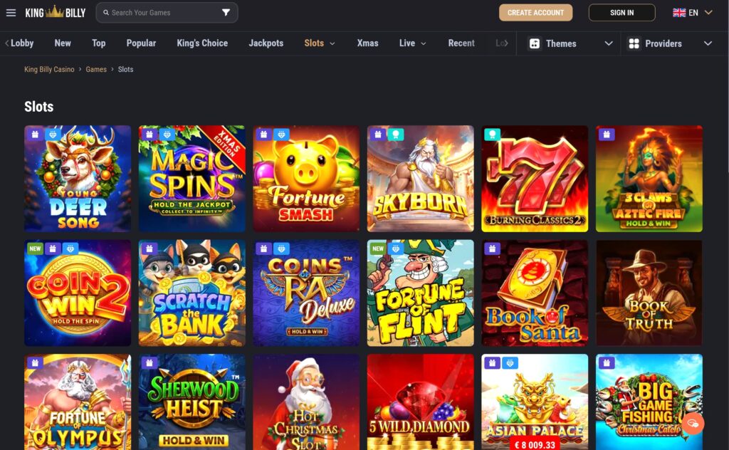 King Billy casino slots