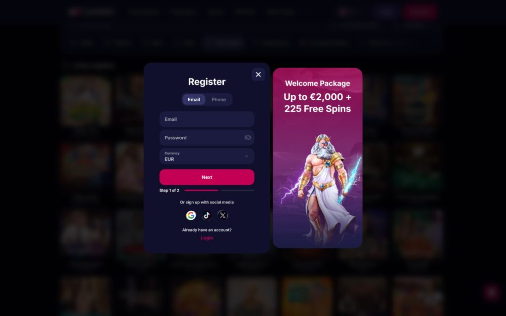 NV casino registration