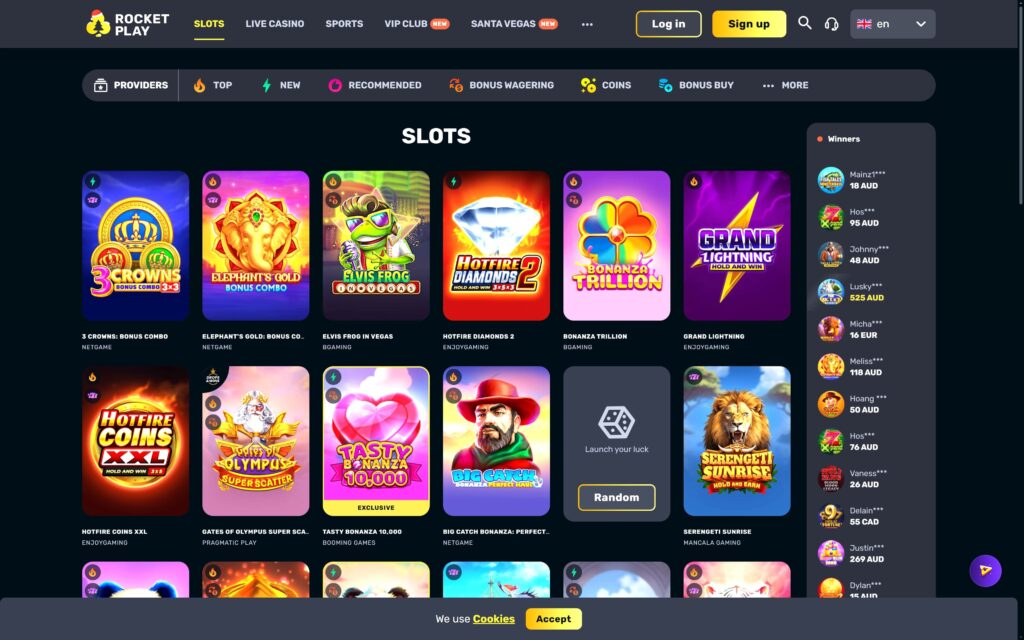RocketPlay casino slots