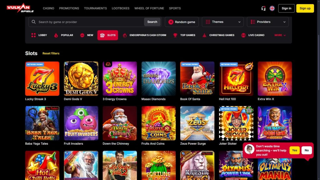 Vulkan Spiele casino slots