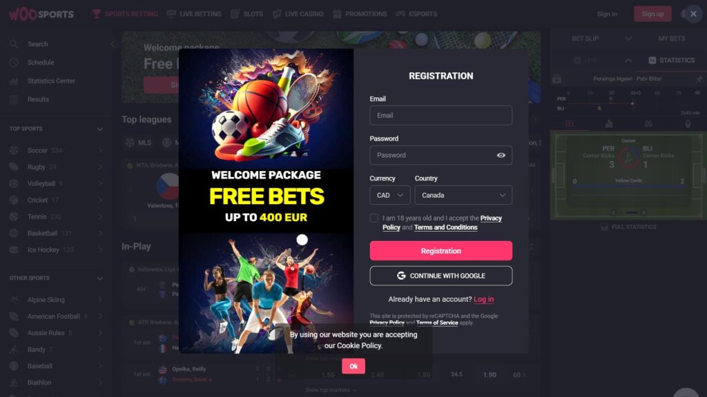 Woo casino registration