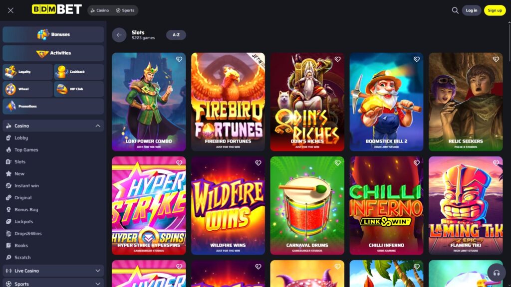 Bdmbet casino slots