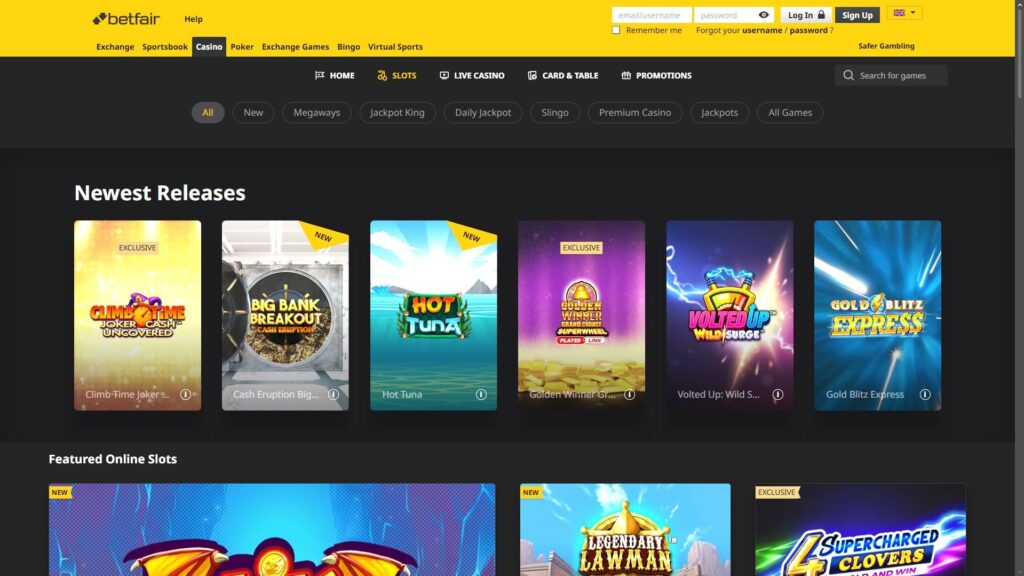 Betfair casino slots