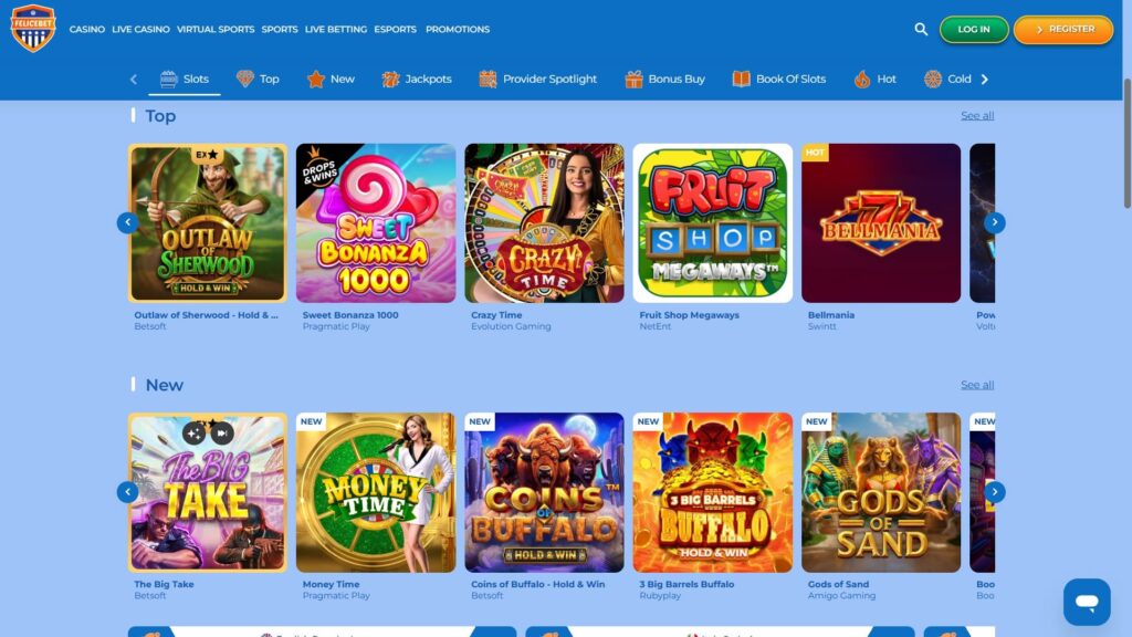 FeliceBet casino slots