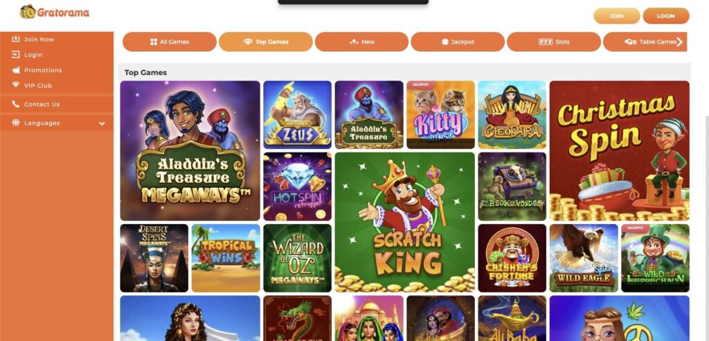 Gratorama casino slots