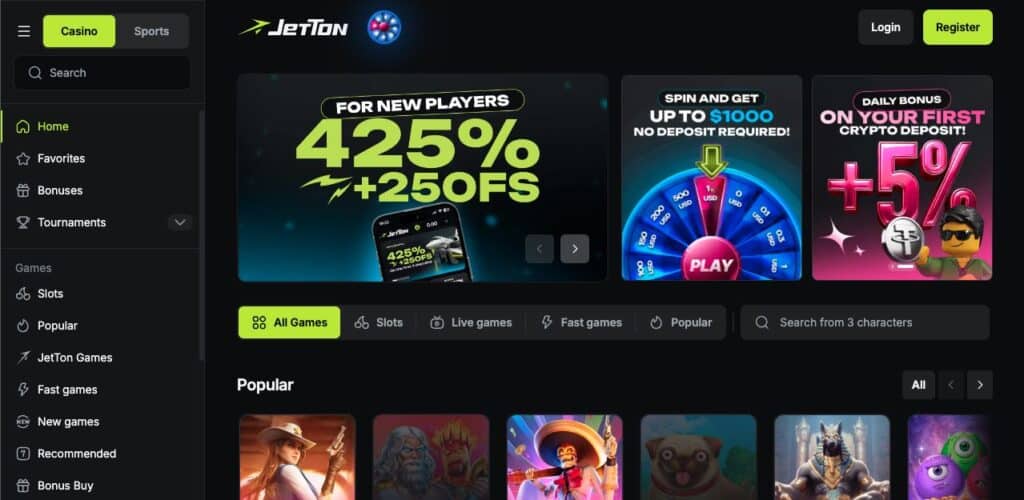 Jetton casino review