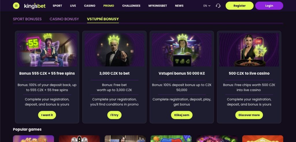 KingsBet casino bonuses