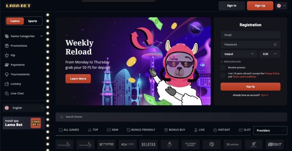 Lamabet casino review