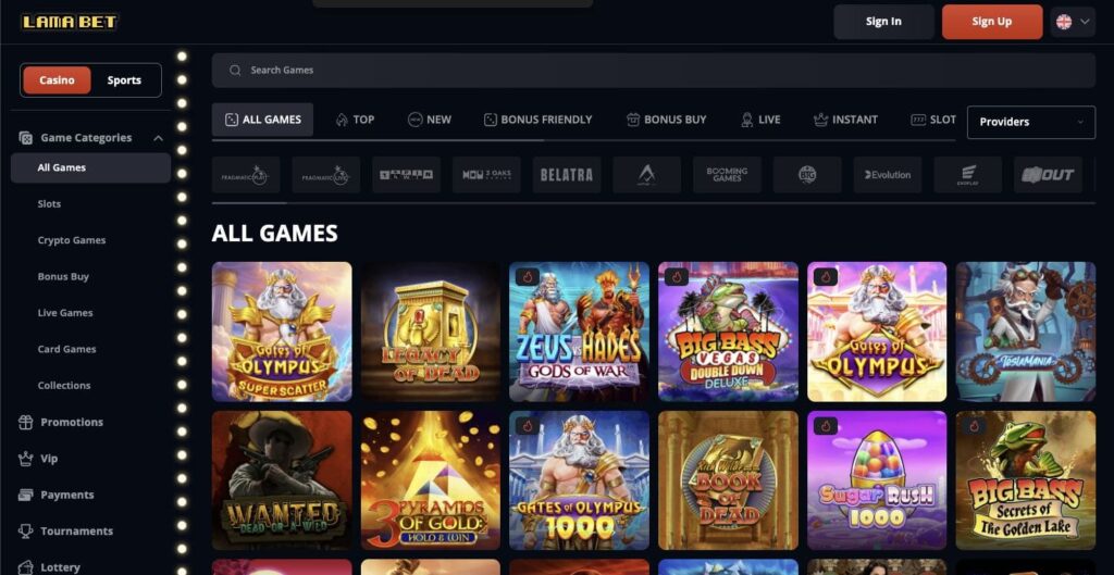 Lamabet casino slots