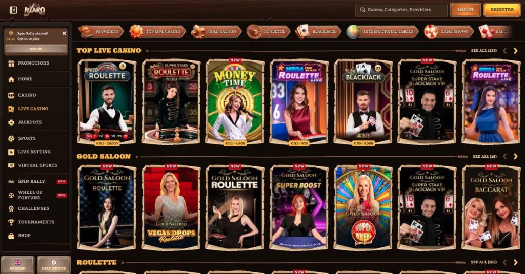 Live dealer casino