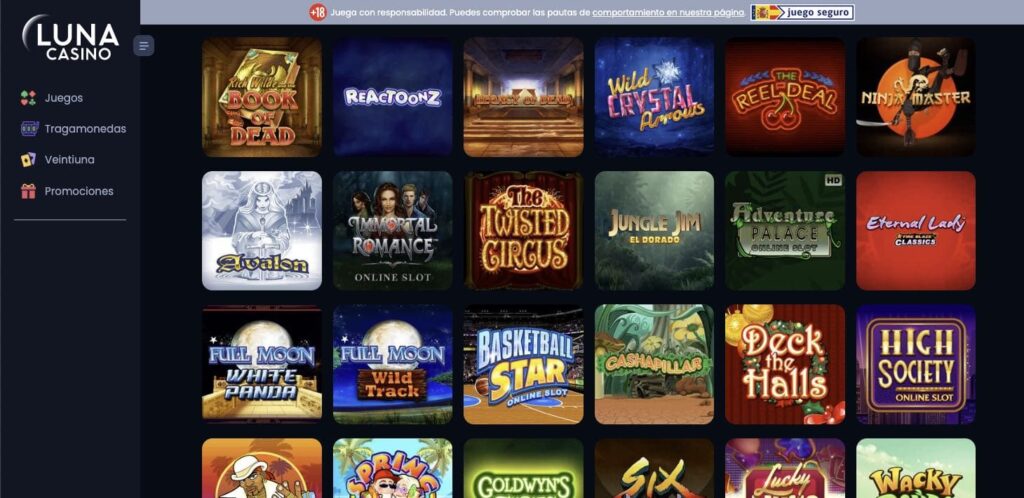 Luna casino slots