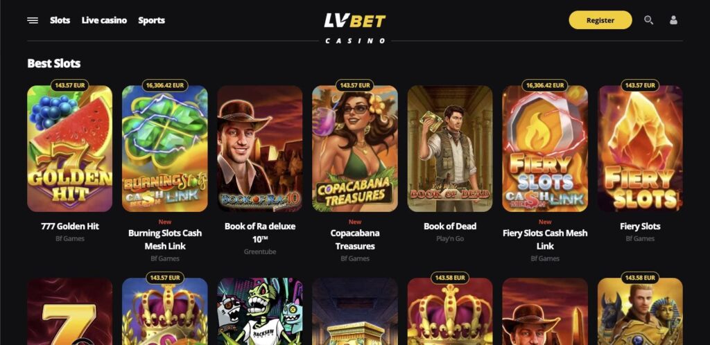 Lvbet casino slots
