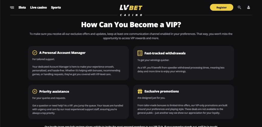 VIP program