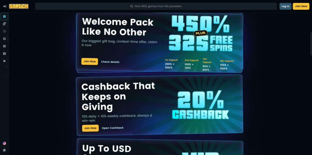 Snatch Casino Bonuses