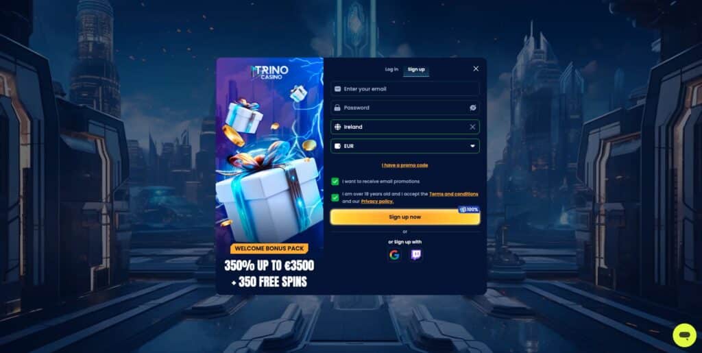 Trino Casino Registration
