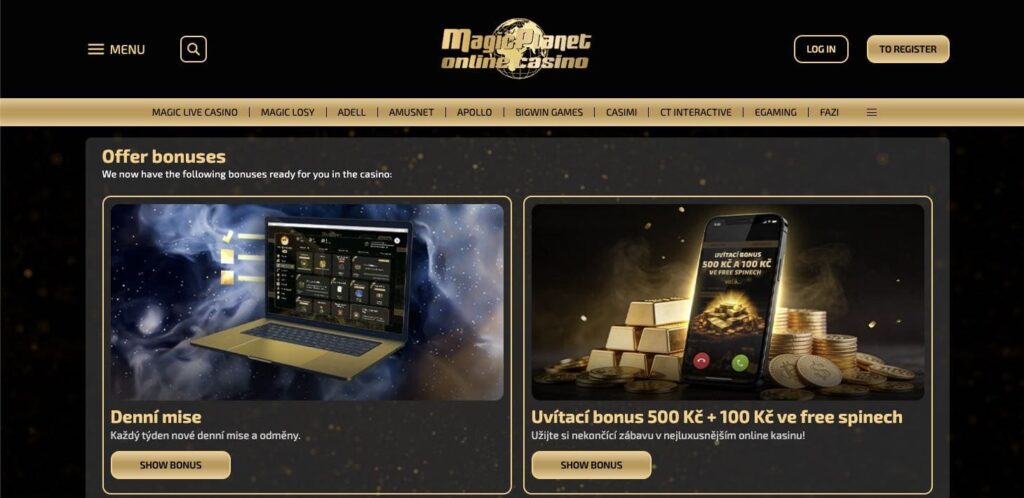 MagicPlanet casino bonuses