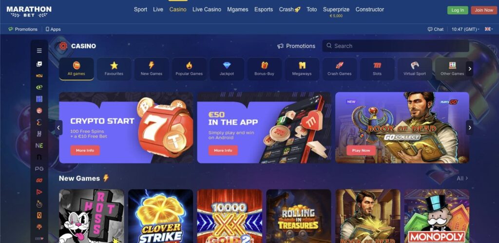 MarathonBet casino review