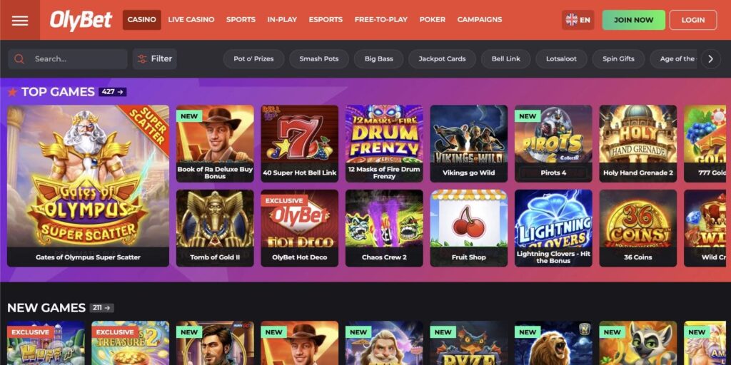 Olybet casino slots