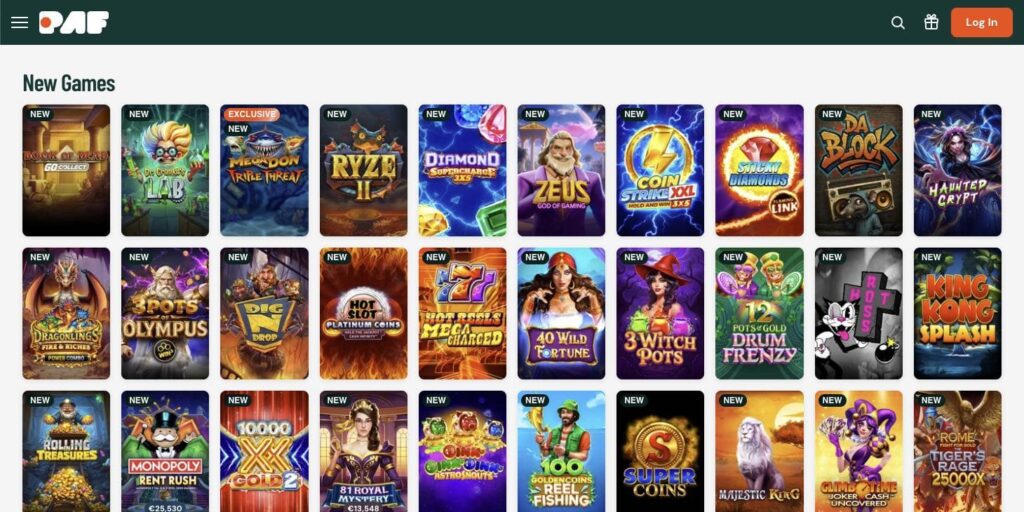 Paf casino slots