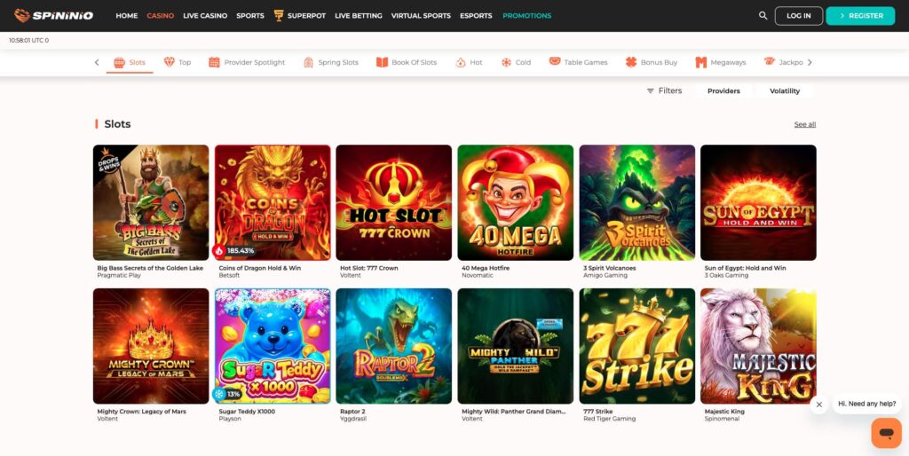 Spininio Casino Slots